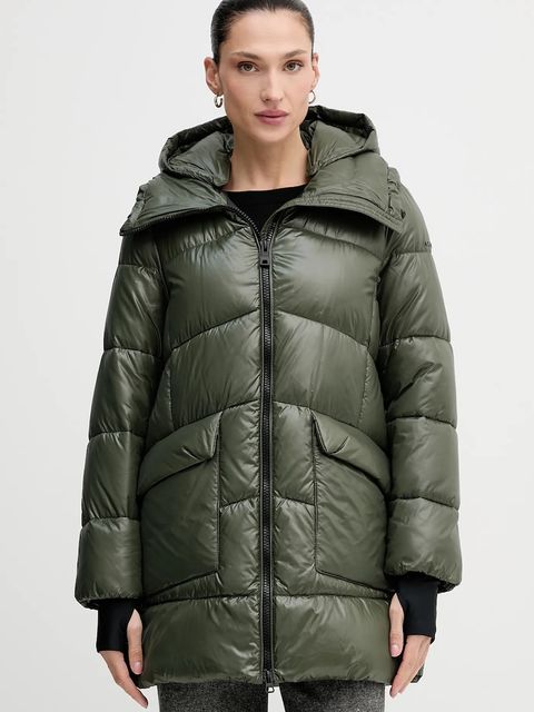 Geox kurtka SERILDA kolor zielony zimowa W5628G T3121 - zdjęcie produktu nr 1