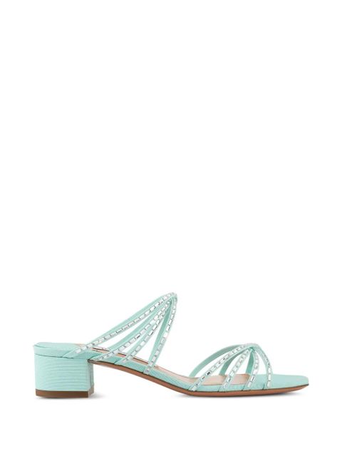 Aquazzura Tell Me Crystal sandals - Blue - zdjęcie produktu nr 1