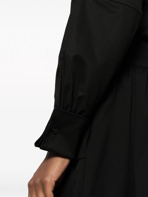 Max Mara long-sleeve stretch-cotton shirt - Black