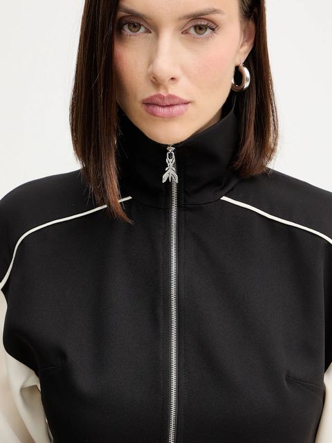 Patrizia Pepe bluza damskie kolor czarny z aplikacją 2M4508 A664