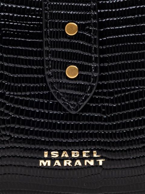 ISABEL MARANT logo-plaque wallet - Black