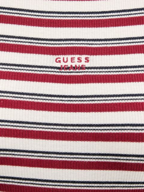 Guess Jeans t-shirt damski kolor bordowy W5BP52 KA0H1