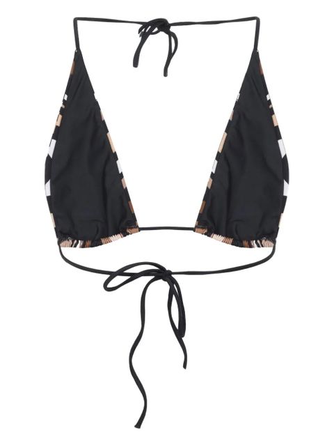 PUCCI patterned tie-straps bikini top - Black - zdjęcie produktu nr 2
