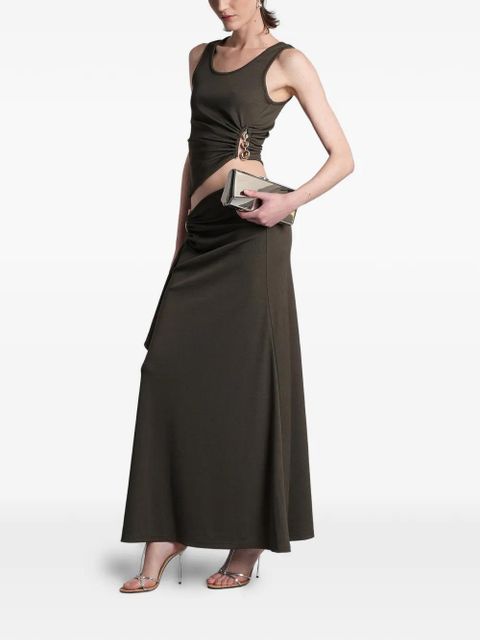 Christopher Esber droplet crystal ruched top - Green - zdjęcie produktu nr 2