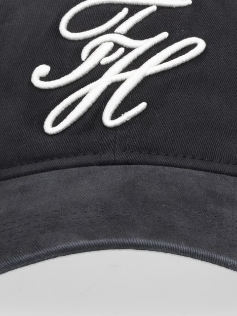 Tommy Hilfiger czapka z daszkiem bawełniana kolor czarny AW0AW17987 - zdjęcie produktu nr 2