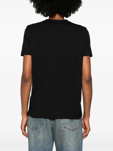 Balmain crystal-logo cotton T-shirt - Black