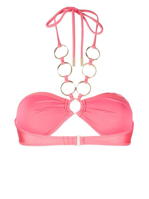 Cult Gaia Yanna ring-detail bikini top - Pink