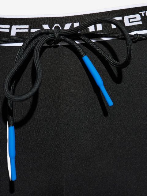 Off-White drawstring split-hem trousers - Black