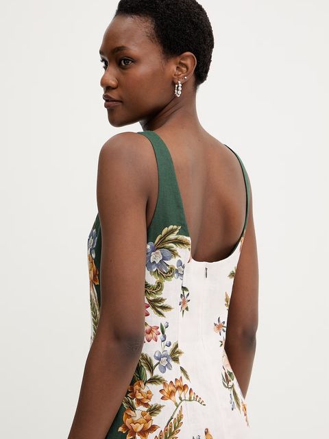 Farm Rio sukienka lniana