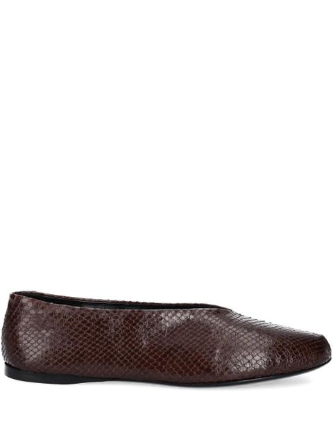 Proenza Schouler leather ballerina shoes - Brown - zdjęcie produktu nr 1