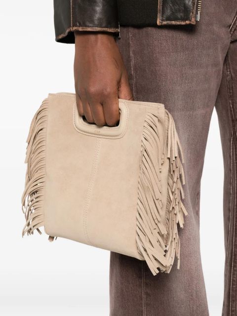Maje fringed top-handle tote bag - Neutrals - zdjęcie produktu nr 2