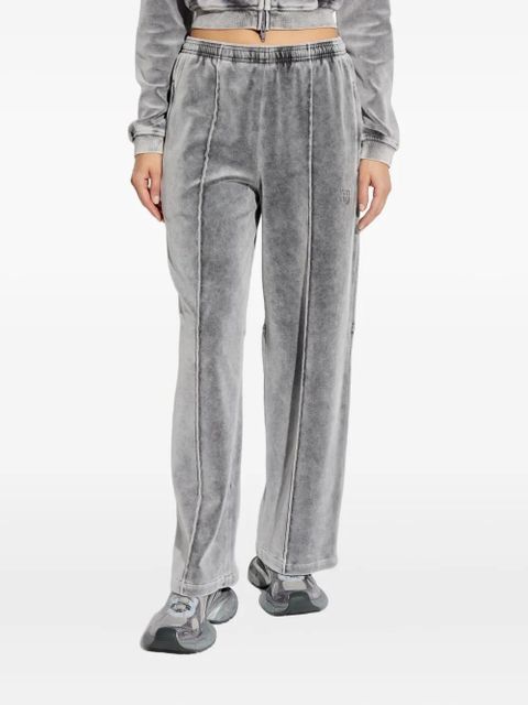 Alexander Wang velvet wide-leg sweatpants - Grey - zdjęcie produktu nr 2