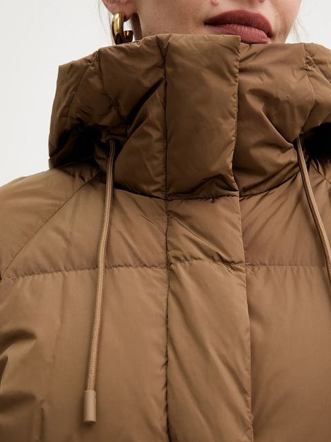 Weekend Max Mara kurtka puchowa NEWBEMBO kolor brązowy zimowa 2525496072600