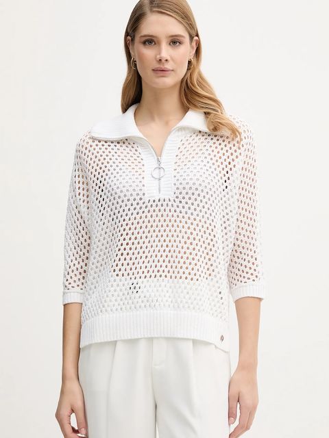 Joseph Ribkoff sweter damski kolor biały lekki 261634 - zdjęcie produktu nr 1