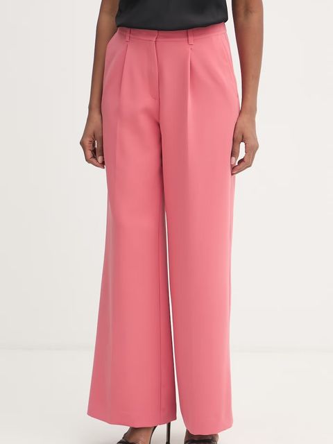 BOSS Orange spodnie wide leg damskie C_Tiwi2 - zdjęcie produktu nr 2