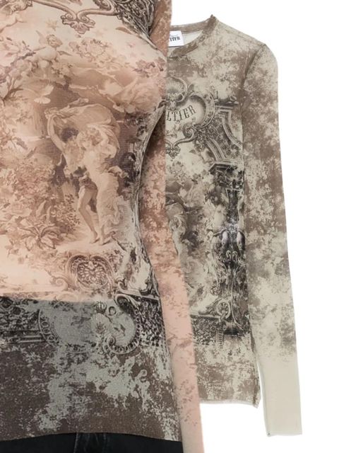Jean Paul Gaultier mesh top - Neutrals - zdjęcie produktu nr 1