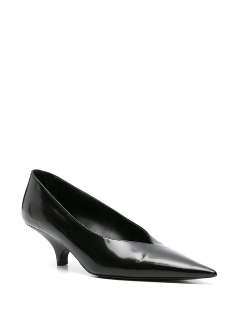 TOTEME 55mm pointed-toe leather pumps - Black - zdjęcie produktu nr 2