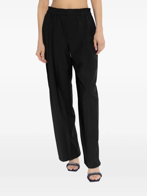 Alexander Wang elasticated-waist tailored trousers - Black