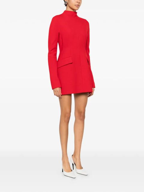 Sportmax mock neck pocket mini dress - Red - zdjęcie produktu nr 2