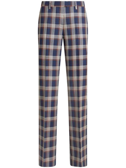 ETRO checkered trousers - Blue - zdjęcie produktu nr 1