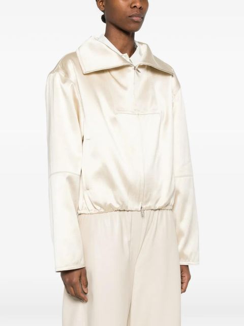 Nanushka boxy funnel neck jacket - Neutrals