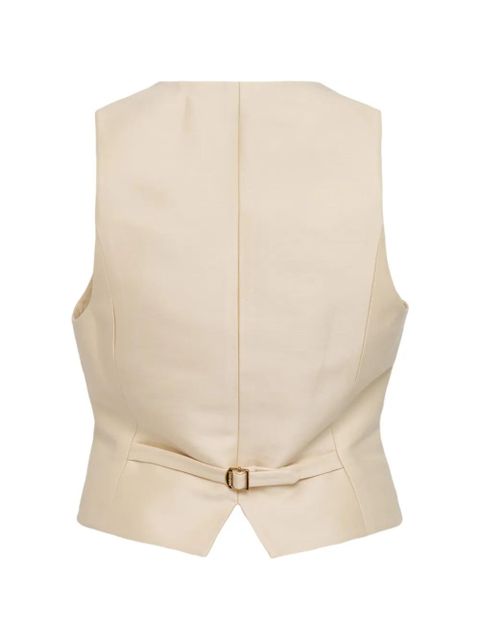 ZIMMERMANN Luna buttoned V-neck waistcoat - Neutrals - zdjęcie produktu nr 2