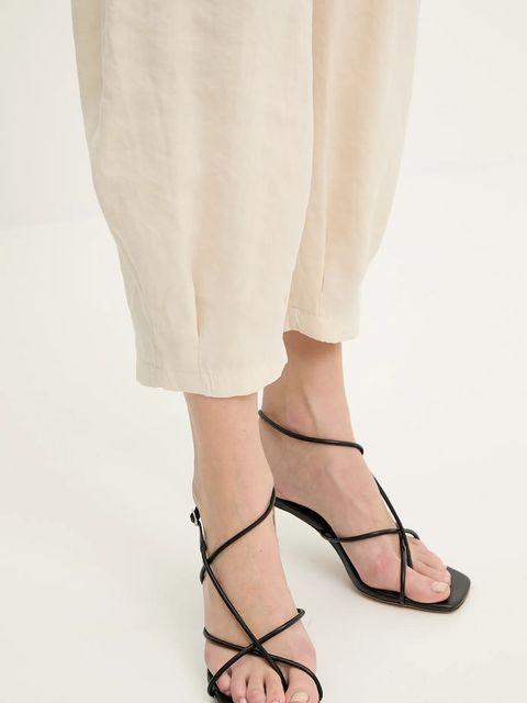 Answear.LAB koszula i spodnie damski kolor beżowy