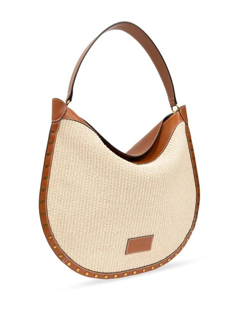 ISABEL MARANT Oskan wicker handbag - Neutrals