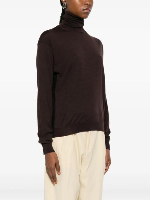 SOLOTRE roll-neck sweater - Black