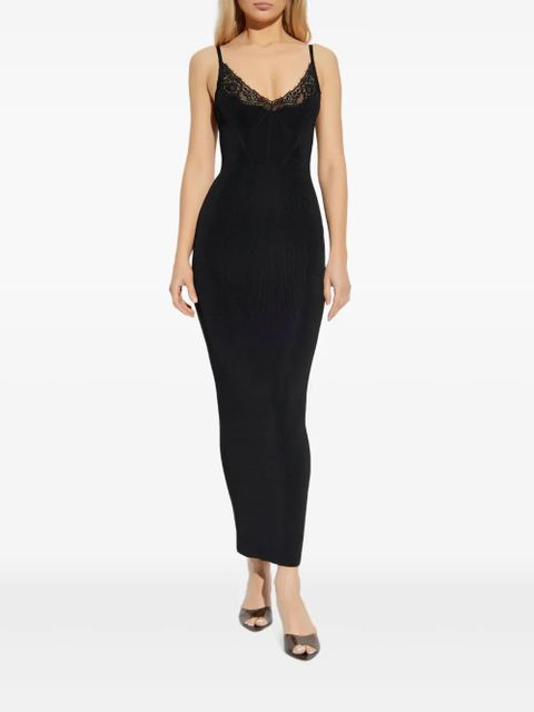 Self-Portrait lace-insert dress - Black - zdjęcie produktu nr 2