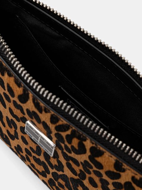 Tommy Jeans torebka skórzana kolor brązowy AW0AW18008