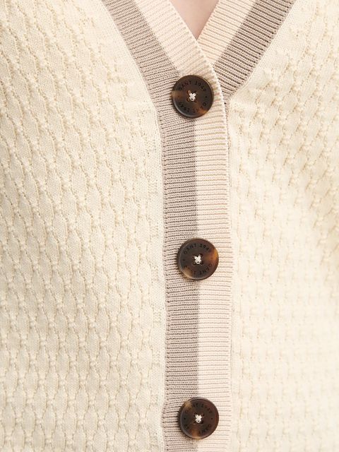 Gant kardigan damski kolor beżowy 4805343