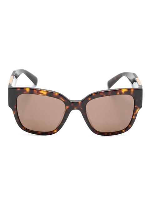 Versace Eyewear tortoiseshell-effect square-frame sunglasses - Brown - zdjęcie produktu nr 1