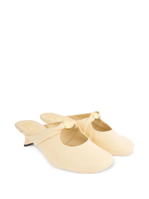 LOEWE 45mm Pebble Soft mules - Yellow
