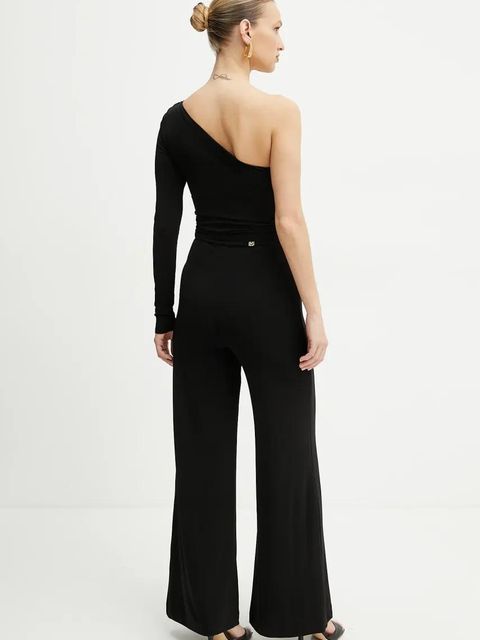 Marciano Guess kombinezon MATILDE kolor czarny z dekoltem okrągłym 5GGD29 6257A