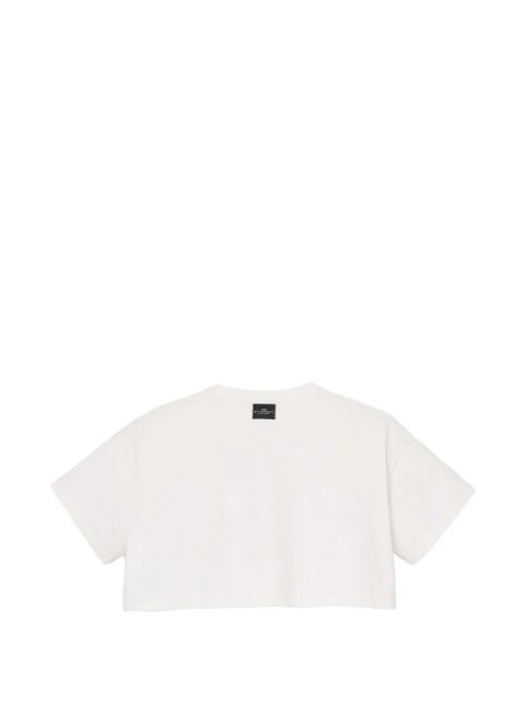 Marc Jacobs cropped graphic-print T-shirt - White