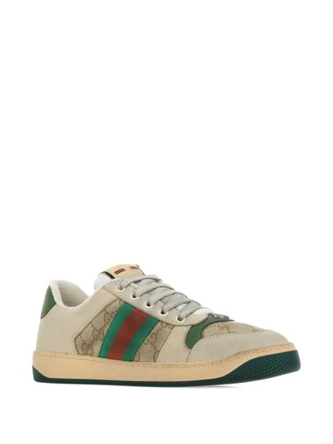 Gucci Screener logo-embellished low-top sneakers - Brown - zdjęcie produktu nr 2