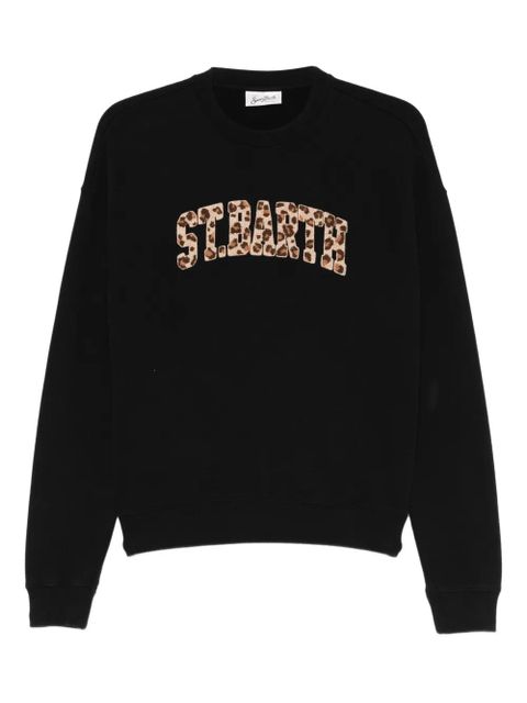 MC2 Saint Barth Stardust W logo-embroidered sweatshirt - Black - zdjęcie produktu nr 1