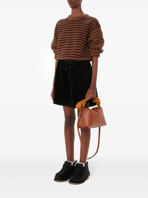 JW Anderson striped-jacquard wool sweater - Brown