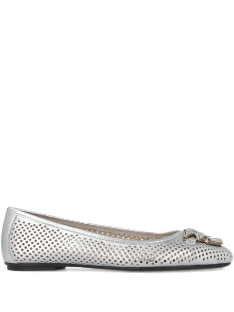 PINKO Love Bids perforated ballet flats - Silver - zdjęcie produktu nr 1