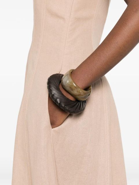 TWINSET panelled midi dress - Neutrals