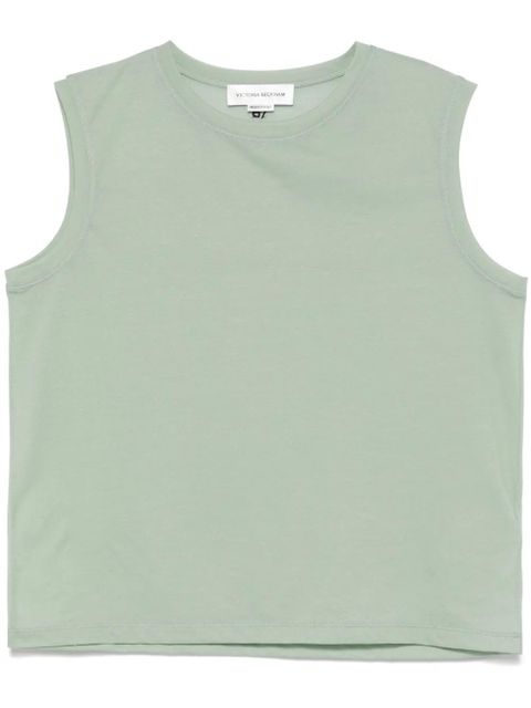 Victoria Beckham mélange tank top - Green - zdjęcie produktu nr 1