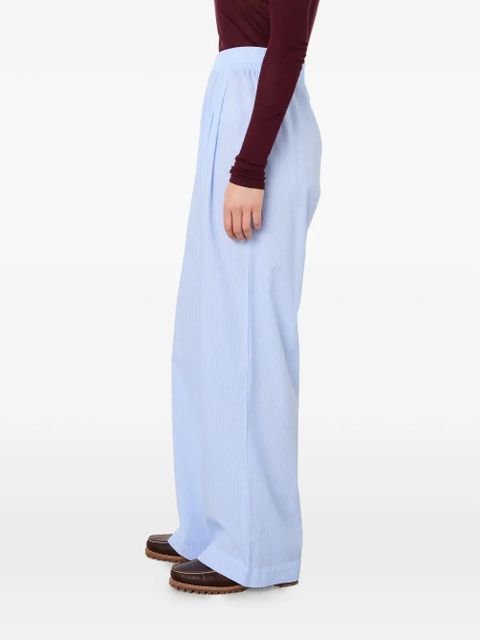 American Vintage Eluabird elasticated-waist palazzo trousers - Blue