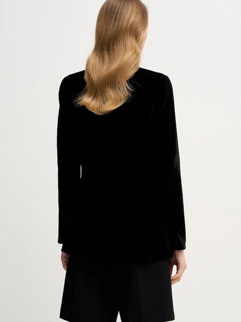 Pedro del Hierro marynarka kolor czarny jednorzędowa gładka - zdjęcie produktu nr 2