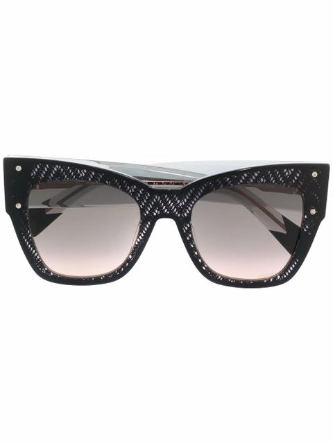 MISSONI EYEWEAR thick cat-eye frame sunglasses - Neutrals - zdjęcie produktu nr 1