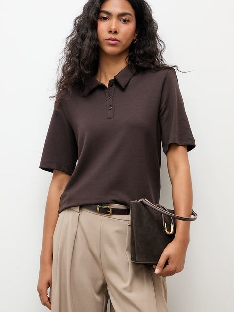 Answear.LAB polo damskie z wiskozą - zdjęcie produktu nr 2