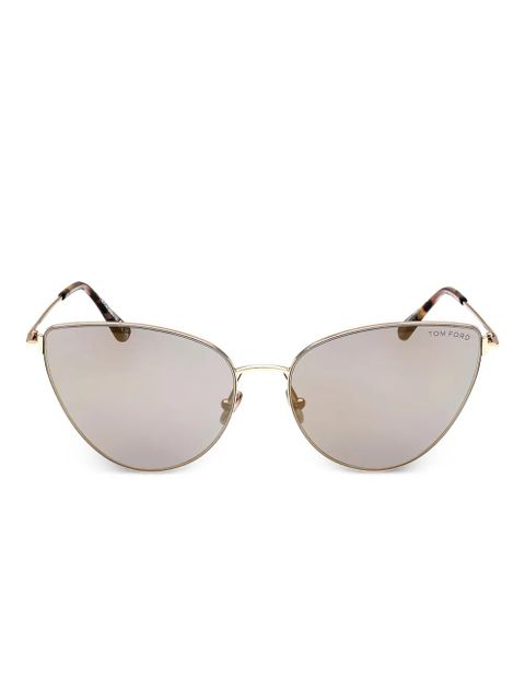 TOM FORD Eyewear cat-eye full-rim sunglasses - Gold