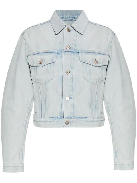 Balenciaga washed-denim jacket - Blue