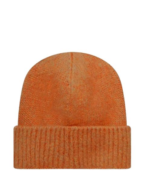 Miu Miu debossed-logo beanie hat - Orange - zdjęcie produktu nr 2
