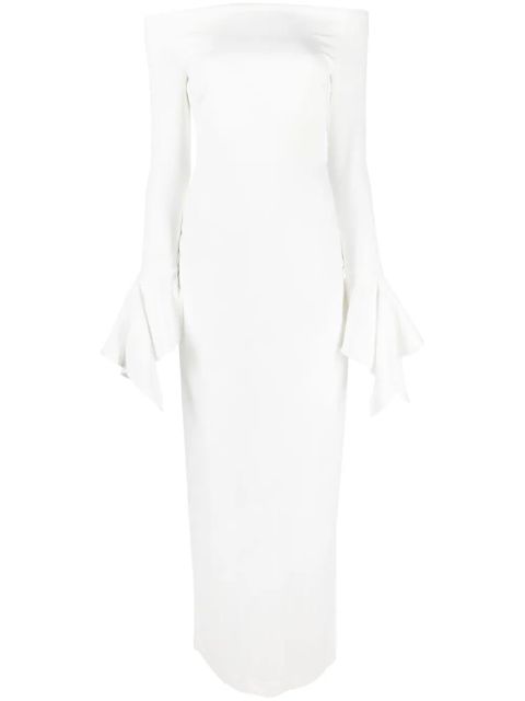 Solace London Amalie off-shoulder maxi dress - White - zdjęcie produktu nr 1